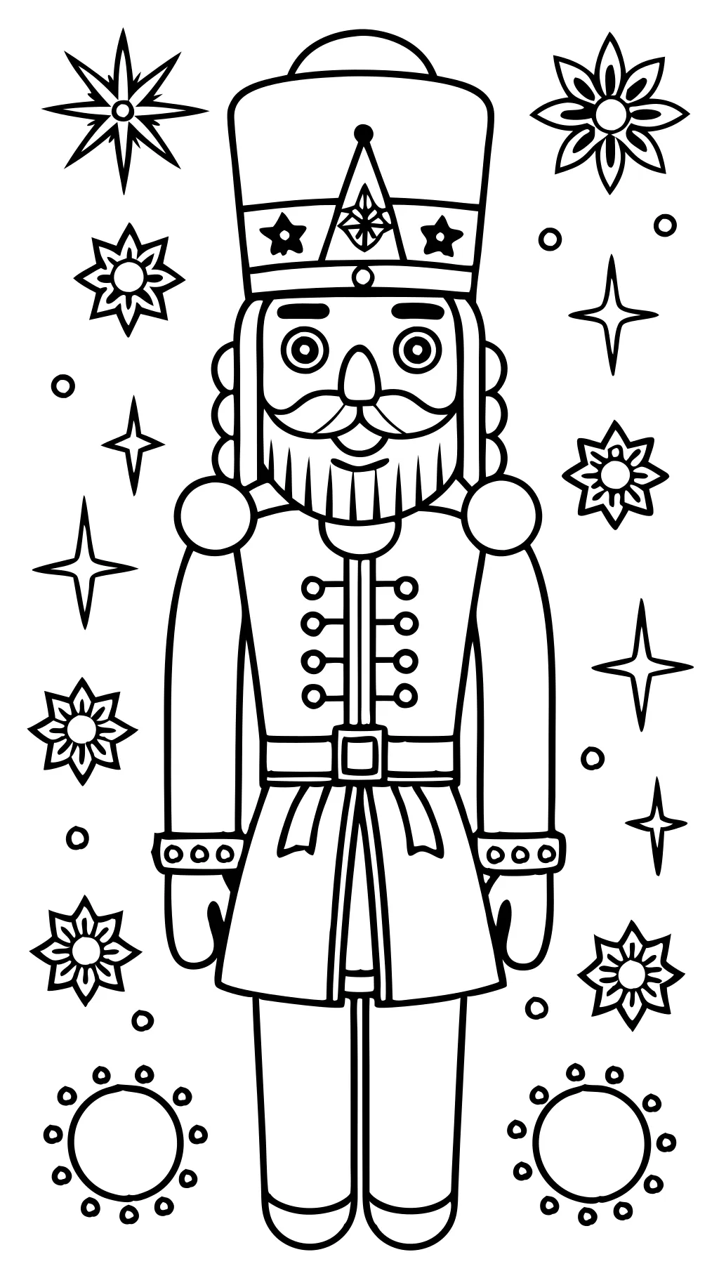 coloring page nutcracker